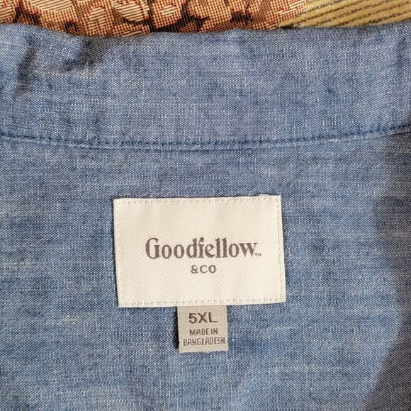 Goodfellow & Co Blue Casual Button Down Shirt - Picture 9 of 11